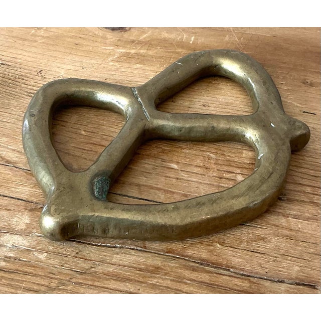Brass Vintage Brass Pretzel For Sale - Image 8 of 12