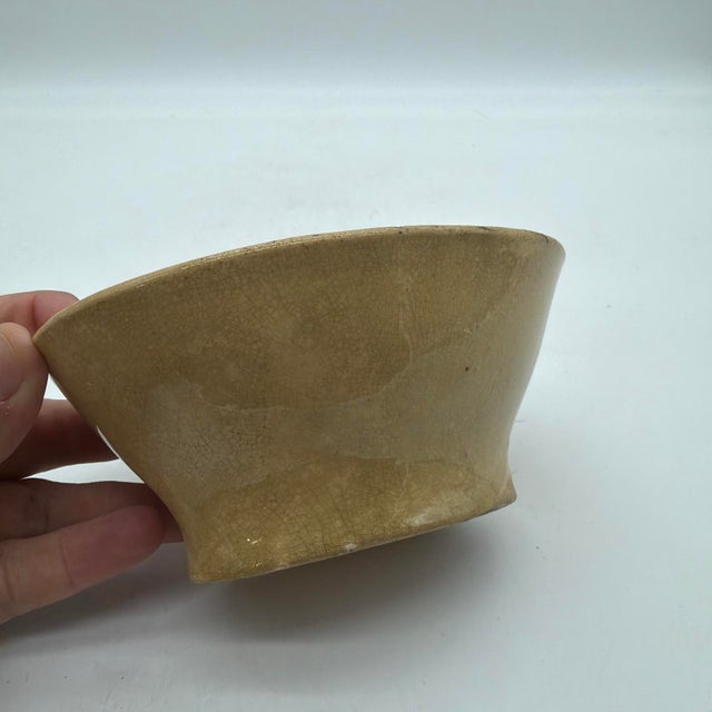 Antique Yellowware Pineapple Pudding Mold, Probably English, 19th Century For Sale - Image 9 of 13