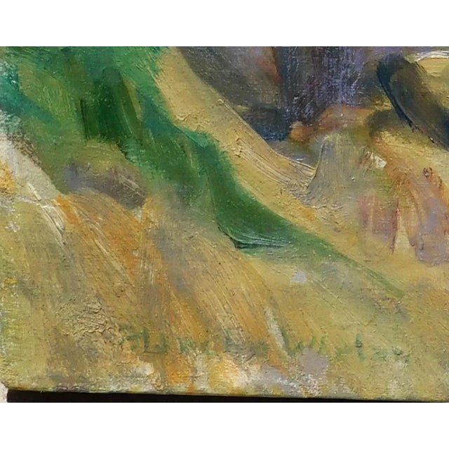 EARLY CALIFORNIA COASTAL SCENE, OIL ON CANVAS BY NOTED CA ARTIST, BLANCHE WHELAN (1889-1974) SIGNED LOWER RIGHT , CANVAS...