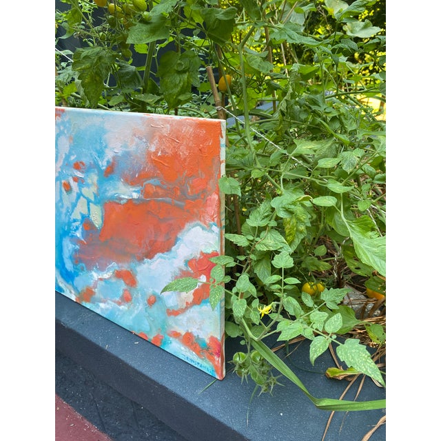 Abstract “Estuaries No. 02” Original Acrylic on Canvas 18x24” For Sale - Image 3 of 6