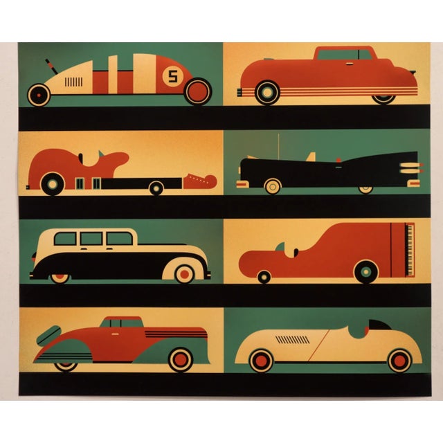 Contemporary 2020 Contemporary Quebec Poster, Cars (Artist Signed) For Sale - Image 3 of 4