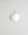 A rare, early and original danish mid century "multi lite" adjustable ceiling lamp pendant in white lacquered metal and...