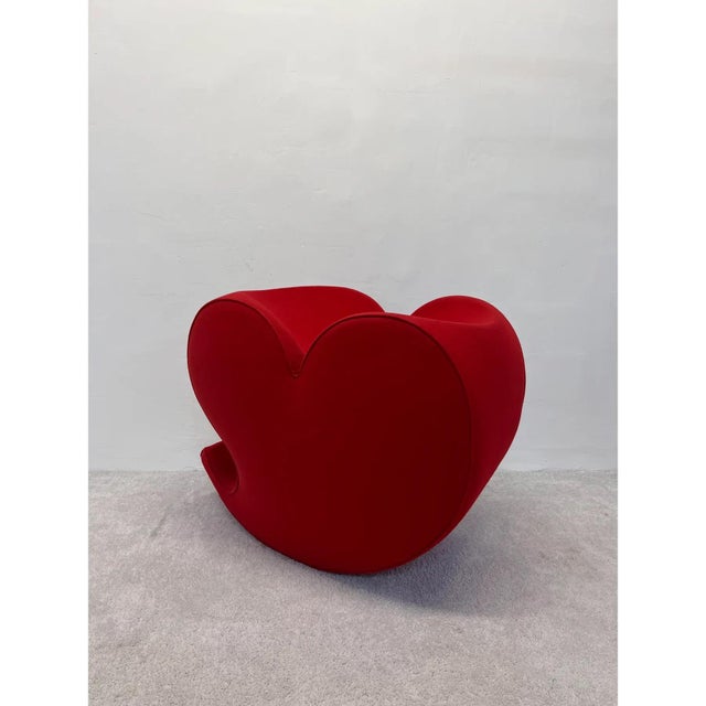 Soft Heart Lounge Chair, Rocking, Red, Ron Arad for Moroso, Italy, 1991. For Sale - Image 10 of 17