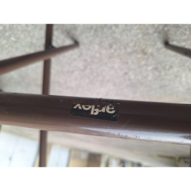 Metal Vintage Cross Chair in Lacquered Metal and Fabric by Marcello Cuneo for Arflex, 1974 For Sale - Image 7 of 18