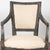 Pair 19th Century Swedish Gustavian Black Painted Carved Armchairs For Sale - Image 4 of 16