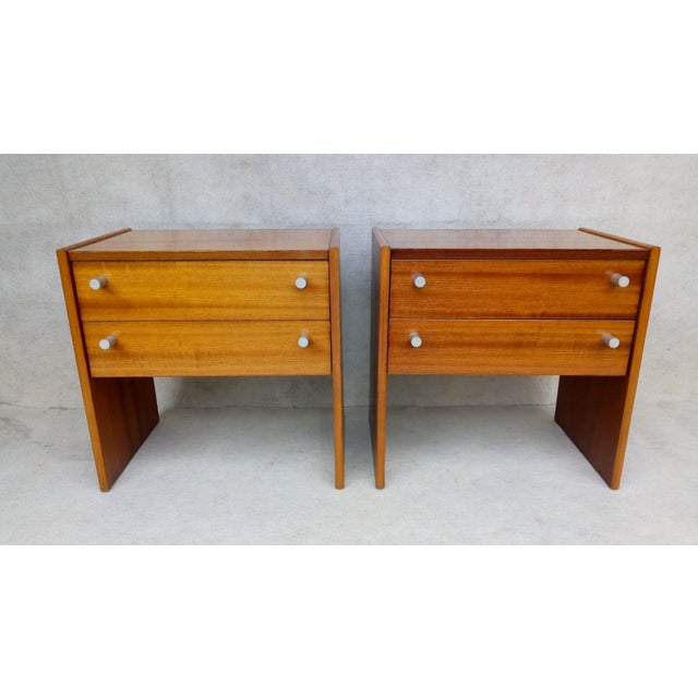 Bedside Tables by Jindřich Halabala for Up Závody, 1970s, Set of 2 For Sale - Image 14 of 14