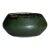 1950’s Carl Harry Stålhane for Rörstrand Atelje Green Mottled Ceramic Bowl/ Low Vase For Sale