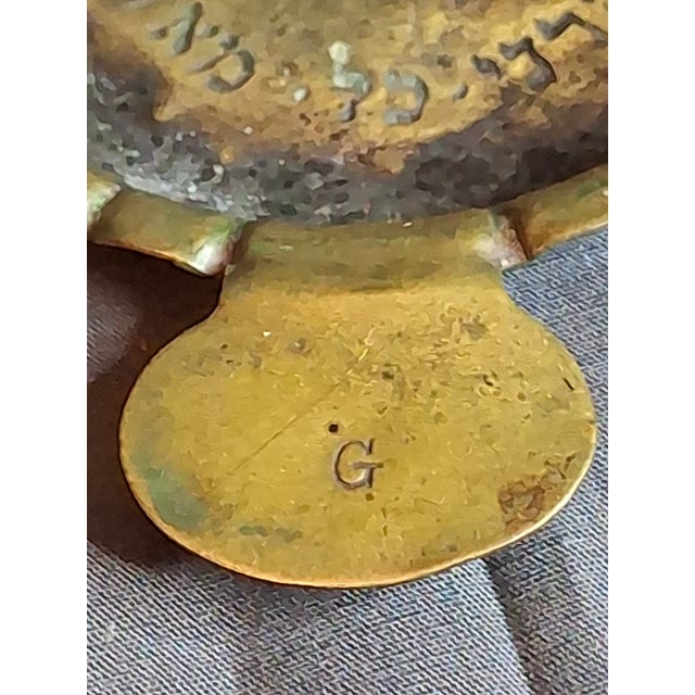 Museum-Grade Kabbalistic Assemblage: 18thC Inscribed Healing Mortar, Agla Amulet Tray & Travel Shabbat Candlesticks For Sale - Image 17 of 18