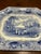 A Very Nice Antique Staffordshire Blue Transferware " Union" pattern Platter, 1850's Made in the Staffordshire district of...