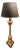 A Spanish Moorish Baroque-Style Table Lamp Electrified With Linen Shade For Sale