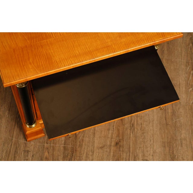 Thomasville Pair Of Grand Classics Biedermeier Style Maple Nightstands For Sale - Image 10 of 18