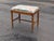 Wood Vintage Georgian Style Mahogany Vanity Bench, Floral Upholstered Dressing Stool, Spindle Leg Accent Chair, Bedroom Seating, Antique Stool For Sale - Image 7 of 7