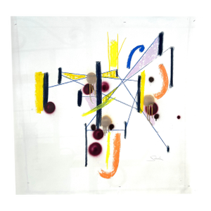 The Junction, Abstract Expressive Composition in Mixed-Media. By Erik Sulander