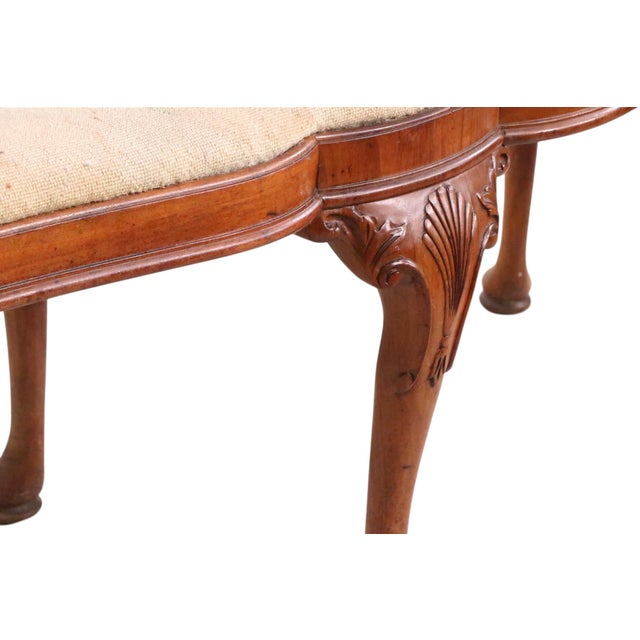1970s Stylish Chippendale Revival Bench For Sale - Image 16 of 18