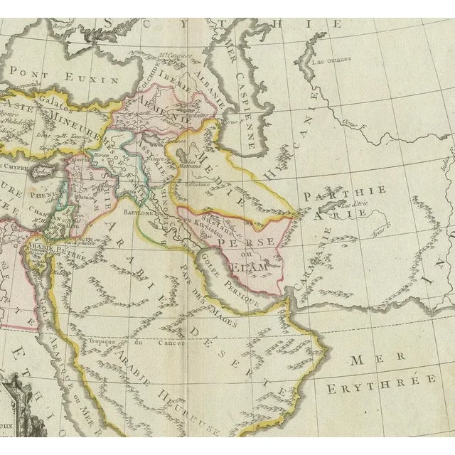Antique Map of the Middle East by Brion De La Tour, 1772 For Sale - Image 4 of 5