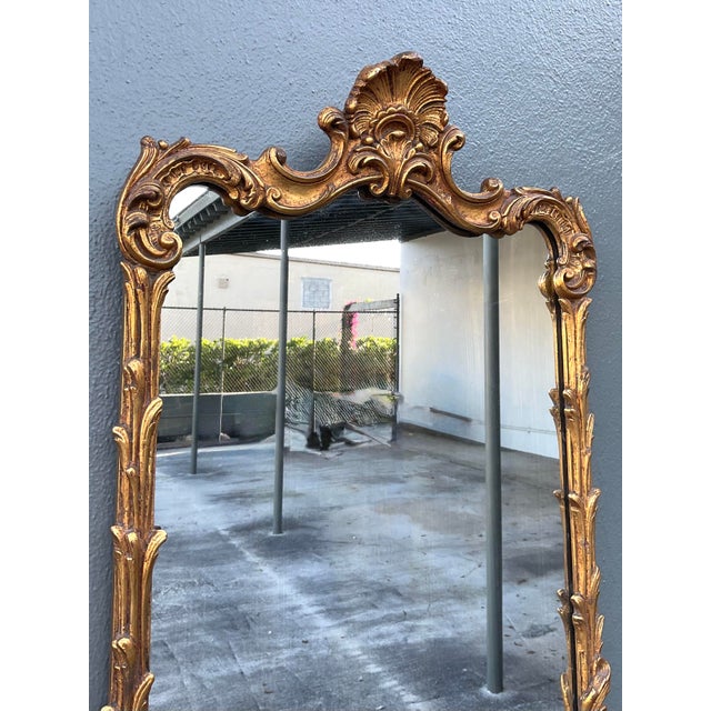 Vintage Gilt Baroque Mirror For Sale In West Palm - Image 6 of 12