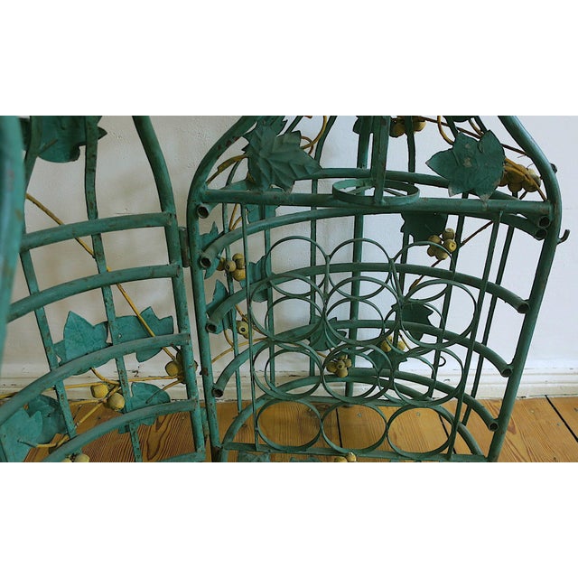 Mid-Century Modern Boho Florentine Vine-Leaf Domed Wine Rack, 1960s For Sale - Image 17 of 18