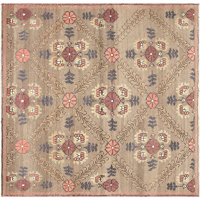 1960s Turkish Oushak Rug For Sale