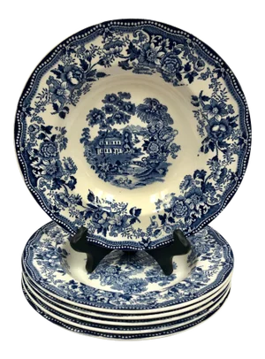 Vintage Alfred Meakin Staffordshire Tonquin Bowls - Set of 6