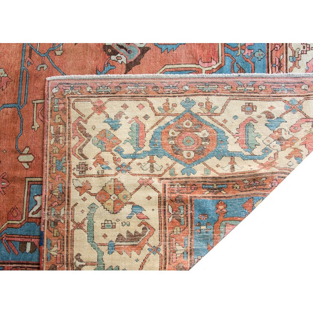 Tribal Late 19th Century Persian Bakshaish Rug For Sale - Image 3 of 14