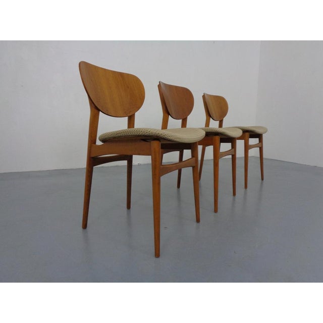 Mid-Century Modern Dining Chairs in Walnut & Beech, 1960s, Set of 3 For Sale - Image 3 of 17