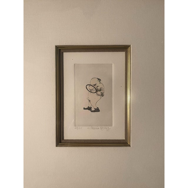 Contemporary 1990s "Glass" Etching by Charles Bragg For Sale - Image 3 of 6