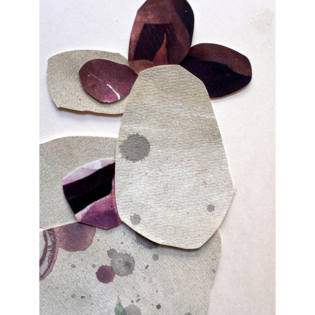 "Love Without Words 3" Original Mixed-Media Collage on Paper by Zac Woodiel For Sale In Little Rock - Image 6 of 9