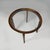 Italian Art Deco round coffe table in wood and glass, 1930s Coffee table with round glass top with wooden frame. The four...