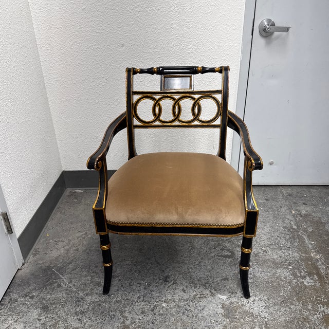 Design Plus Gallery presents the Regency Armchair from Maitland-Smith. This distinctive armchair draws inspiration from...