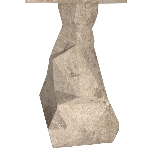 Mid-Century Modern NOIR Tilden Console, White Marble For Sale - Image 3 of 9