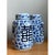 Blue Vintage Asian Double Happiness Lidded Urns - A Pair For Sale - Image 8 of 13