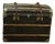 Damier Domed Trunk with Leather Straps, 1920s For Sale