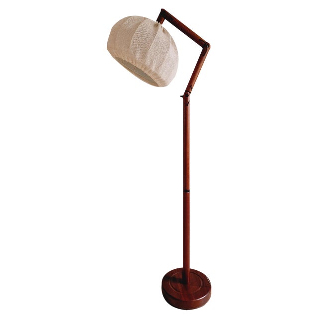 Scandinavian Teak Lamp, 1970s For Sale