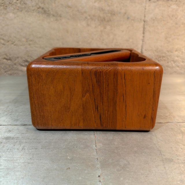 Mid-Century Modern Mid-Century Modern Staved Teak Nutcracker Nut Bowl Set Flemming Digsmed Nissen For Sale - Image 3 of 8