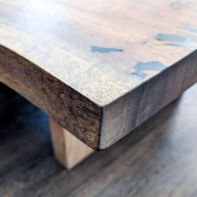 Wood Attributed Hudson Furniture Single Walnut Slab Coffee Table For Sale - Image 7 of 8