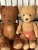 Textile Cute Antique Teddy Bears Collection With Bench For Sale - Image 7 of 9