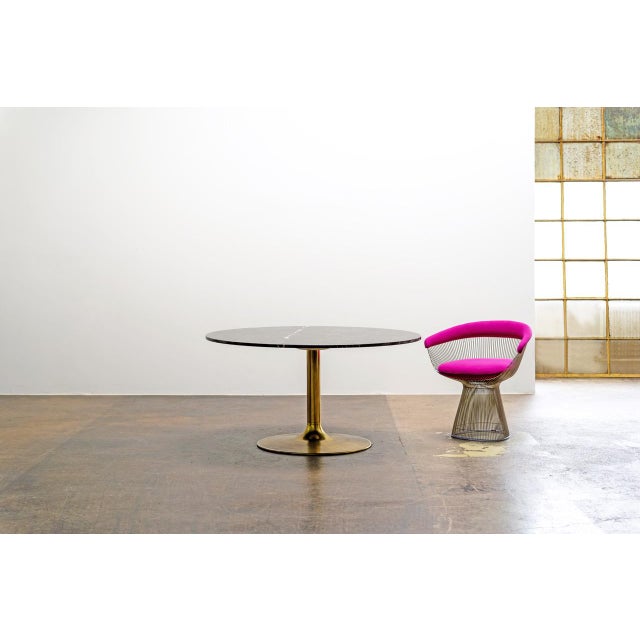Scandinavian Marble and Brass Table by Börje Johanson, 1960s For Sale - Image 12 of 14