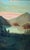 Antique Landscape Painting - Atmospheric Mountains Around a Camp For Sale - Image 11 of 13