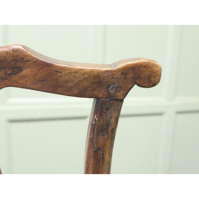 Wood Farmhouse Spindle Back Occasional Chair For Sale - Image 7 of 9