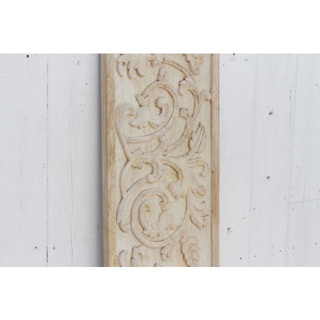 1990s French Colonial Carved Wood Panel For Sale - Image 5 of 10