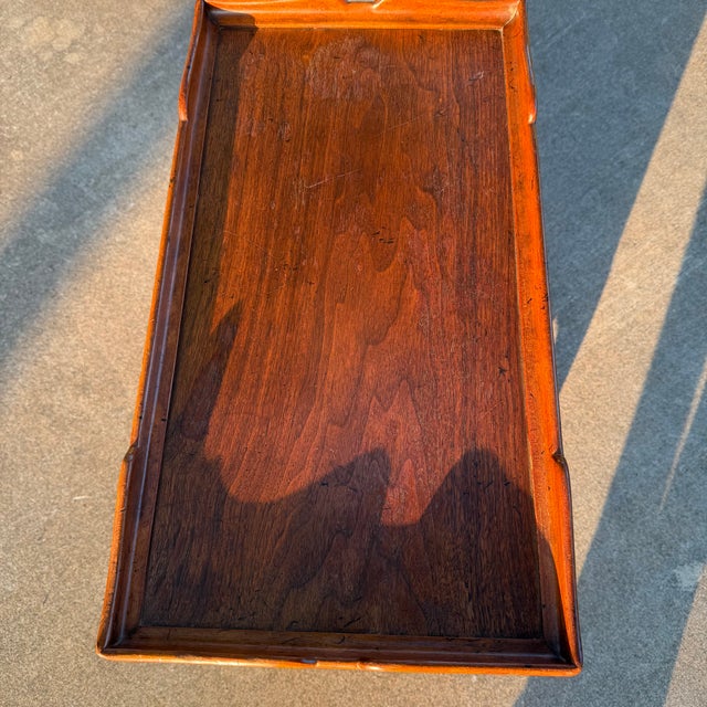 1980s Milling Road by Baker Furniture Cherry Telephone Table / Side Table With Tray Top For Sale - Image 16 of 18