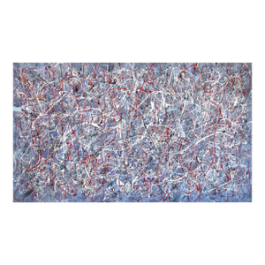 Winter Rhythm - Original Large Blue Abstract Expressionist Acrylic Painting on Canvas