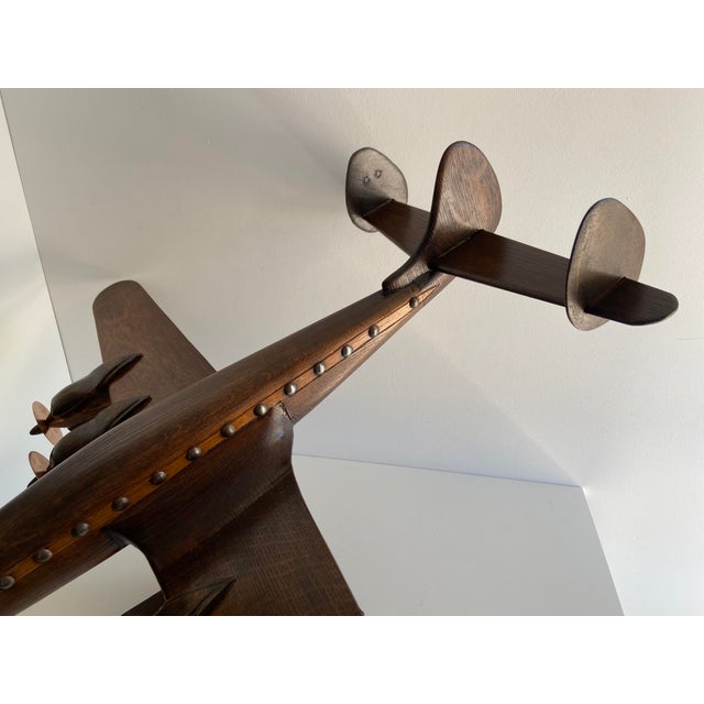 Rare, Large & Elegant Old Wooden Model Decorative and Unique Handmade Sculpture for Master Office, Counter, High End Art...