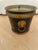 1960s Vintage French Neoclassical-Style Black and Gold Tole Cachepot For Sale - Image 5 of 10