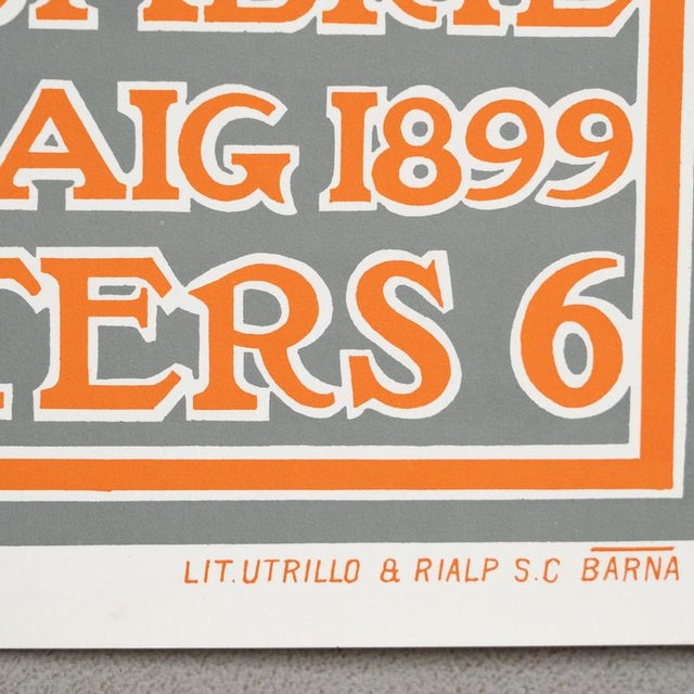 Fourth Exhibition of the Círcol De Sant Lluch Poster, 1969 For Sale - Image 10 of 11