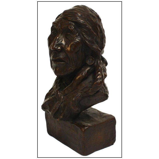 The artwork here, "Last Star", is a wonderful depiction of the bust of a distinguished Native American man, that is...