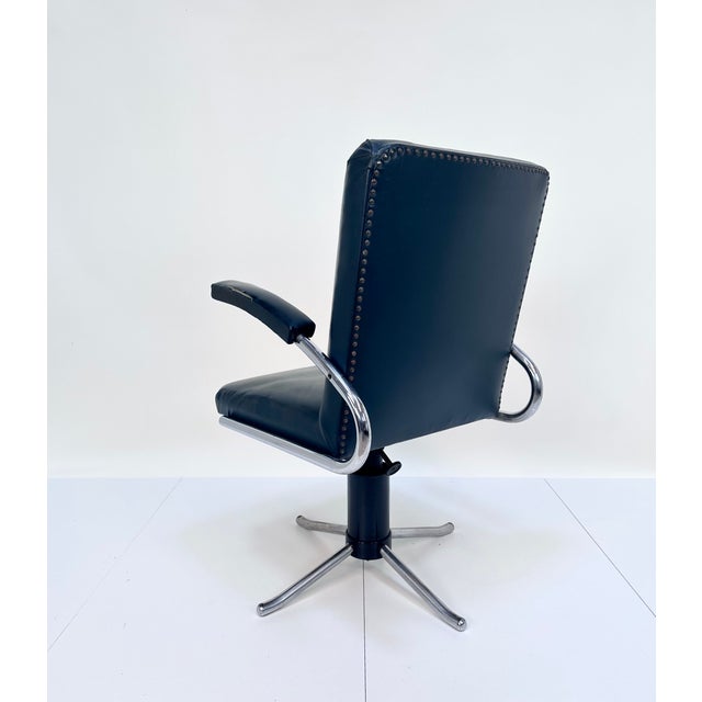 Early Steel Tube Swivel Desk Chair with Tilt from Mauser Werke Waldeck, Germany, 1930s For Sale - Image 16 of 18