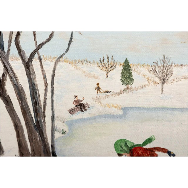 Virginia Mae Love (American [Nc] 1958 - 2020) Untitled Oil on Board Painting For Sale - Image 11 of 12