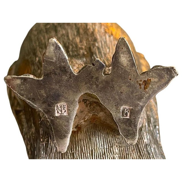 Silver-Plated Metal Salt Shakers by Armand Frénais, Set of 2 For Sale - Image 10 of 13