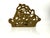 Vintage Art Nouveau Style Cast Brass Letter Holder For Sale - Image 4 of 8